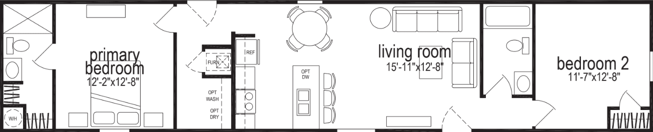 Zenith 6803 floor plan home features