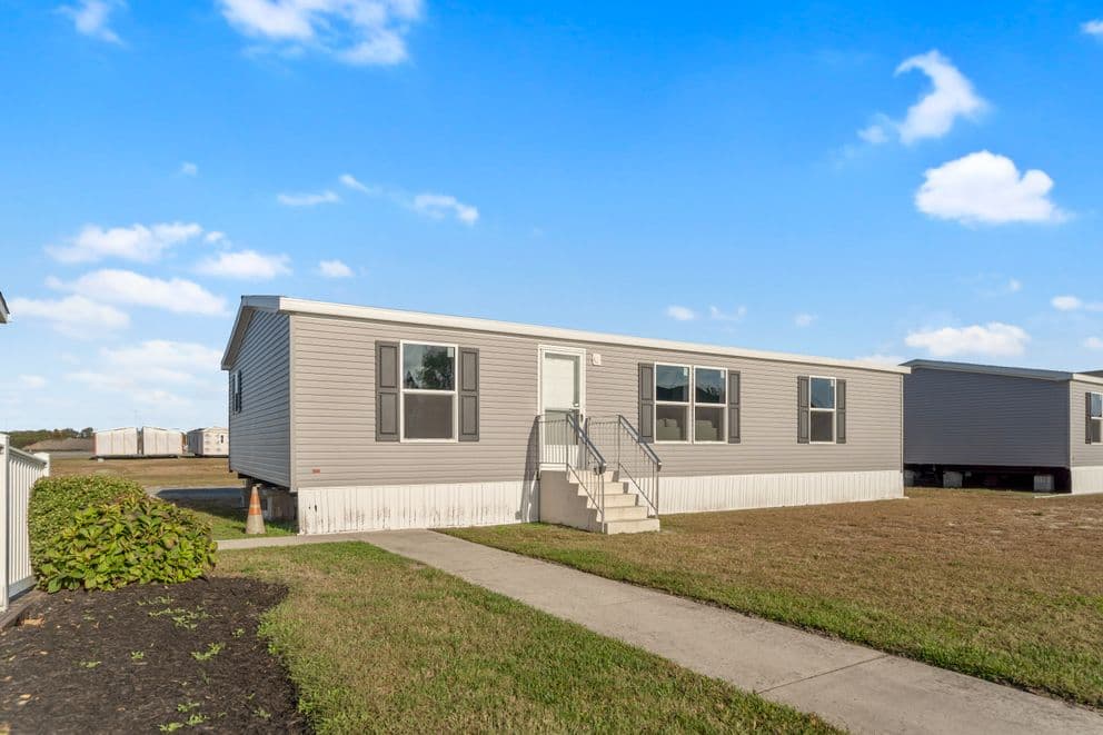 Amethyst 48 hero, elevation, and exterior home features