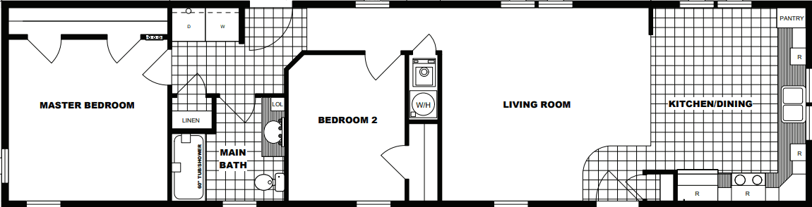 G16-628 floor plan home features