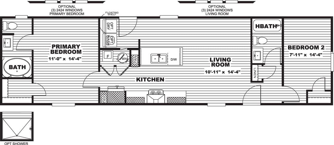Dias floor plan home features