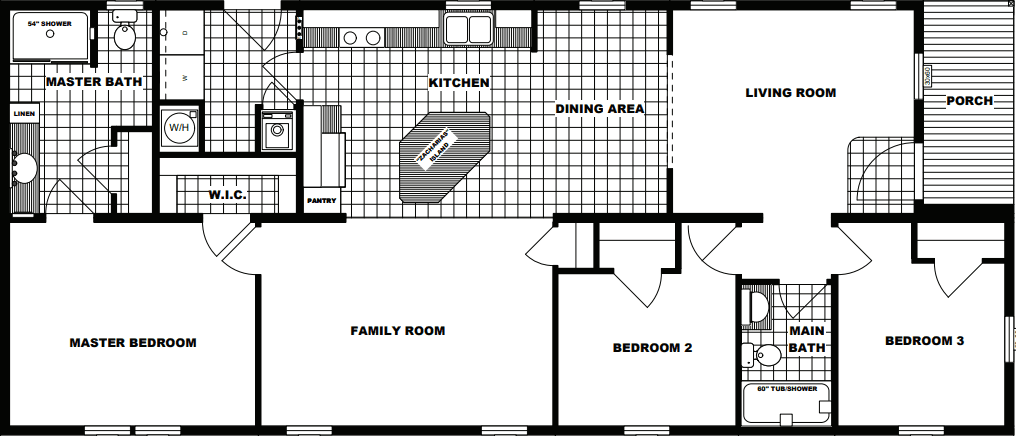 G-293 floor plan home features