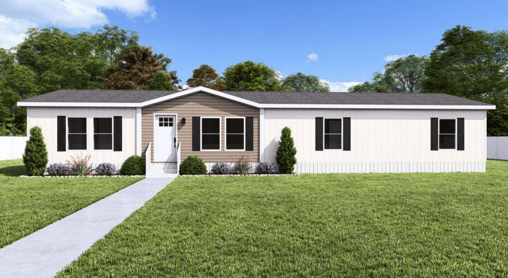 Crockett hero, elevation, and exterior home features