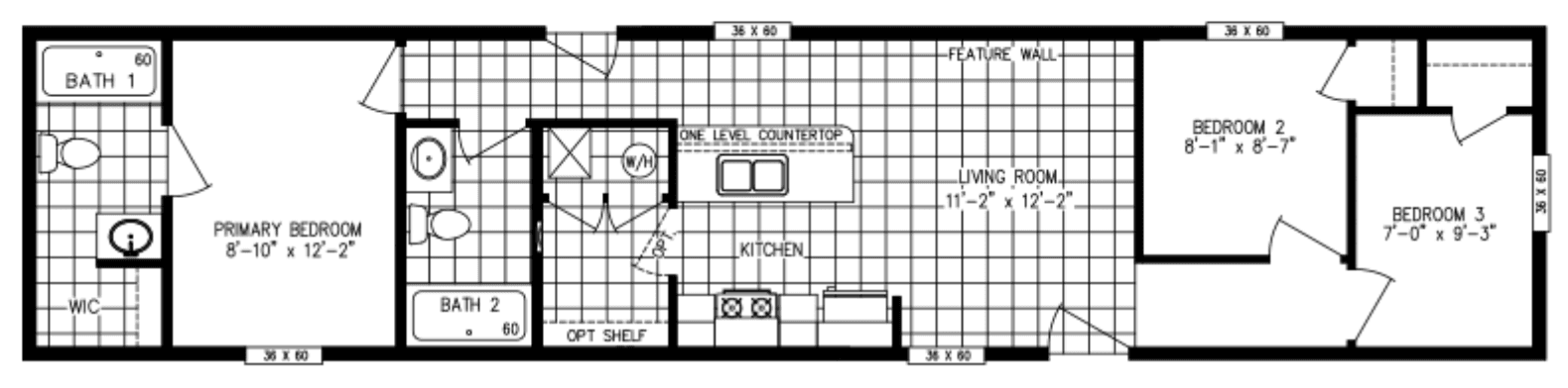 Onyx 60 hero and floor plan home features