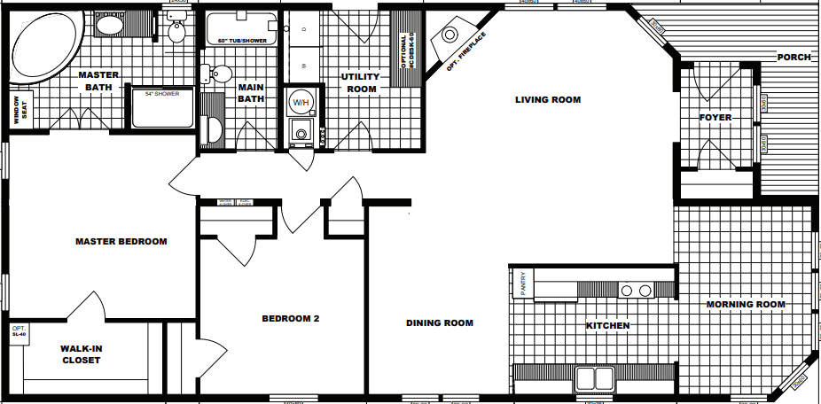 G-1927 floor plan home features