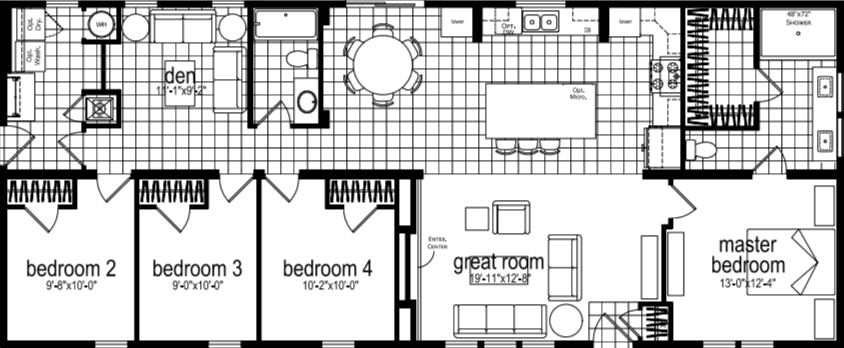 Spectra rh7115 floor plan home features