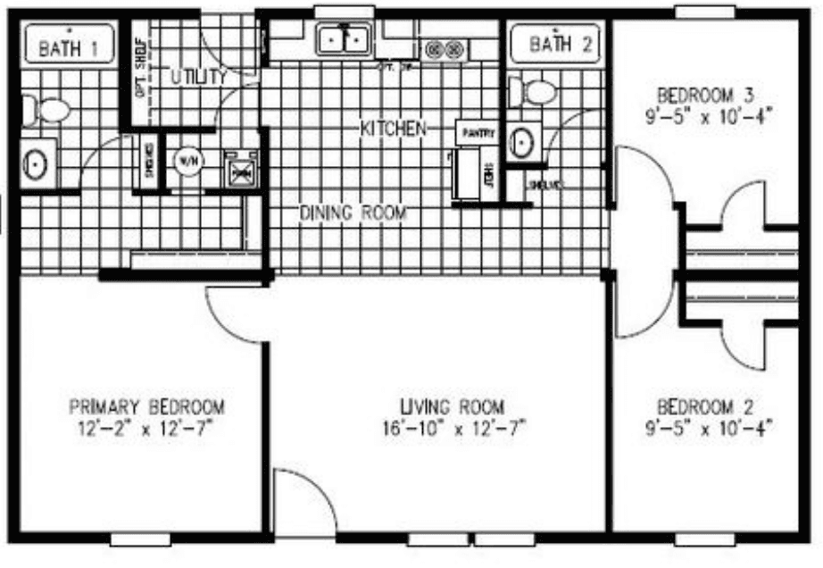 Zircon floor plan home features