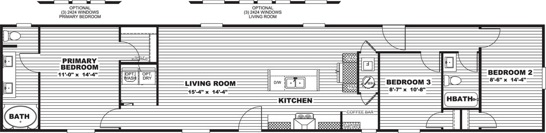 Mariner floor plan home features