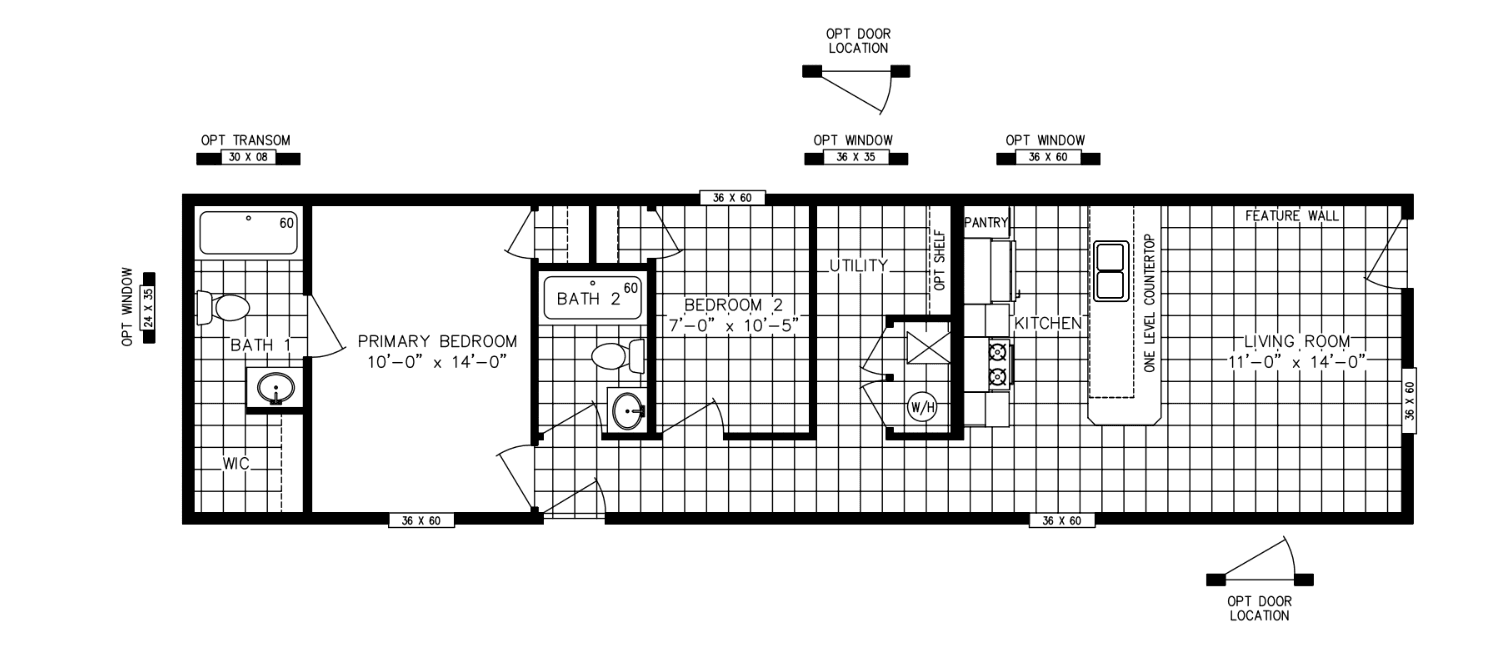 Peridot 56 floor plan and hero home features