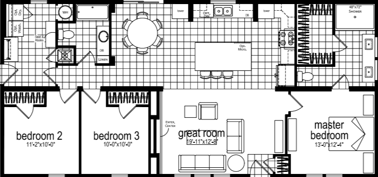 Spectra rh7105 floor plan home features