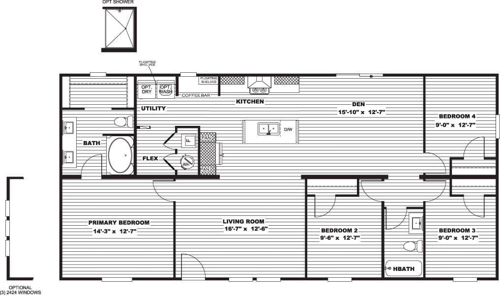 Boone floor plan home features