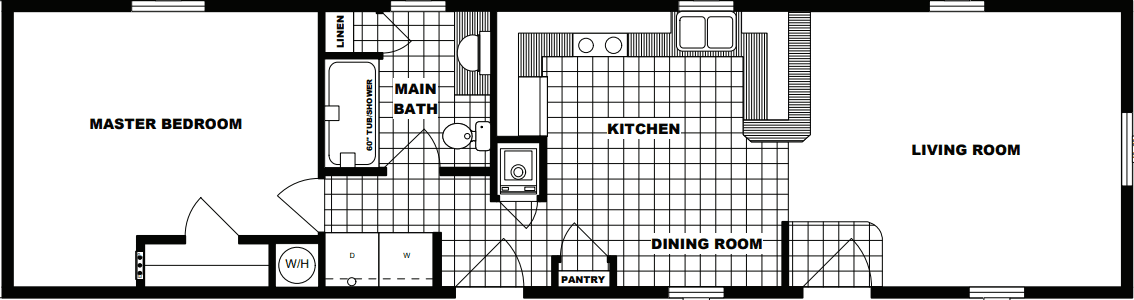 G-545 floor plan home features