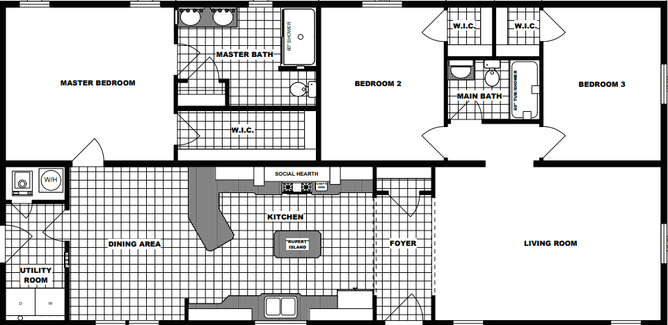 G-3457 floor plan home features