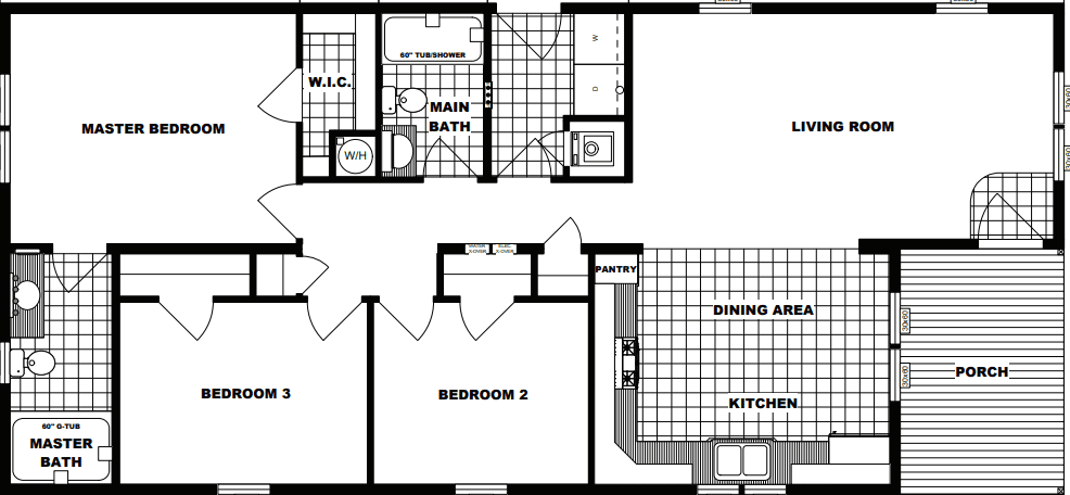 G-238 floor plan home features