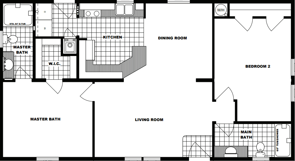 G-210 floor plan home features