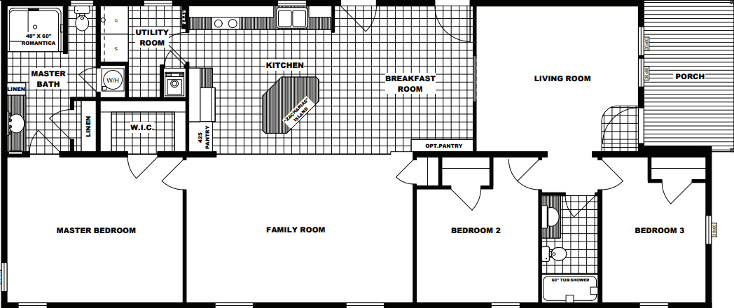 G-3602 floor plan home features