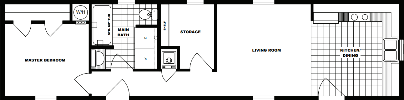 G-301 floor plan home features