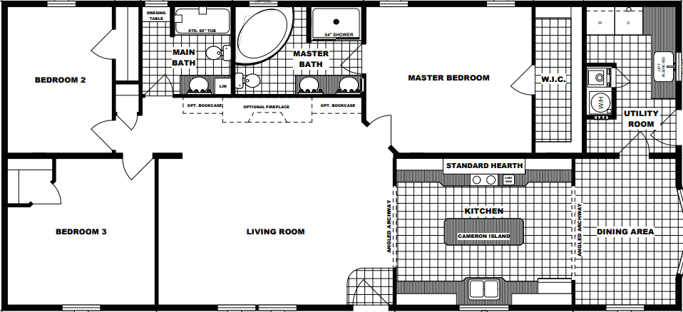 G-3561 2 floor plan home features