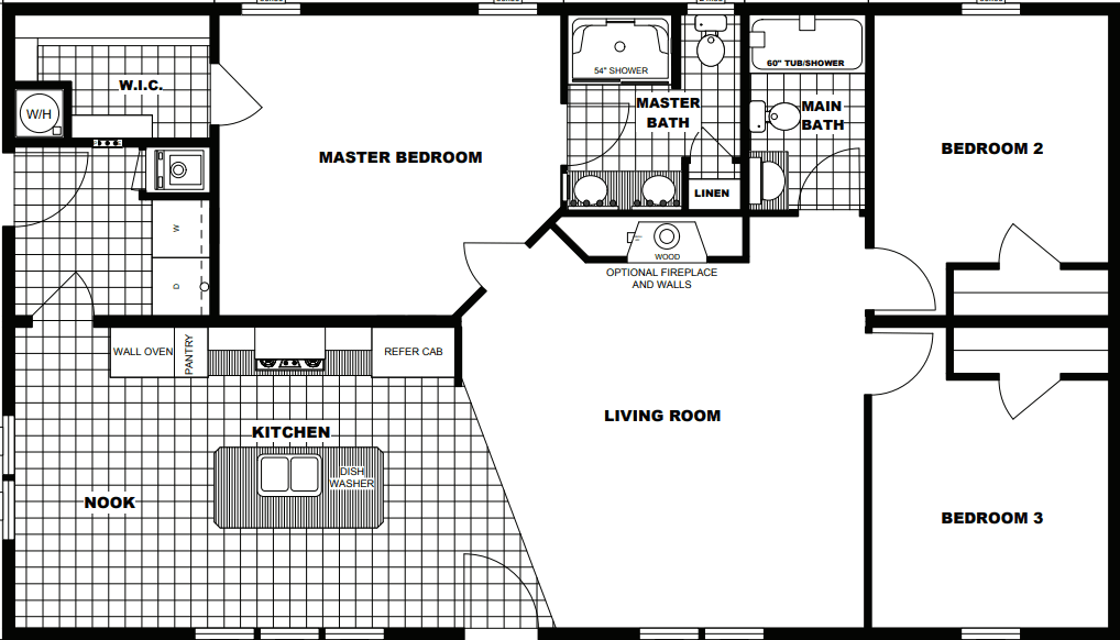 G-3157 floor plan home features