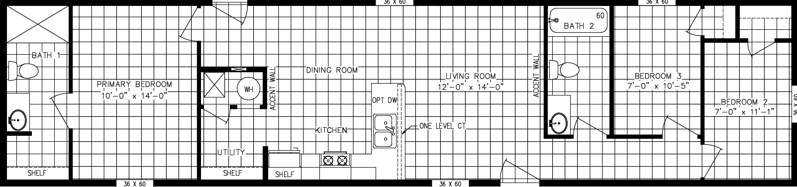 Jefferson floor plan home features