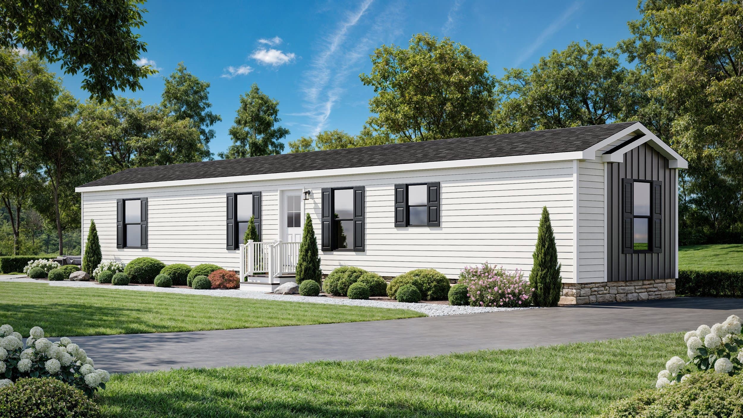 Single-section homes hero home features