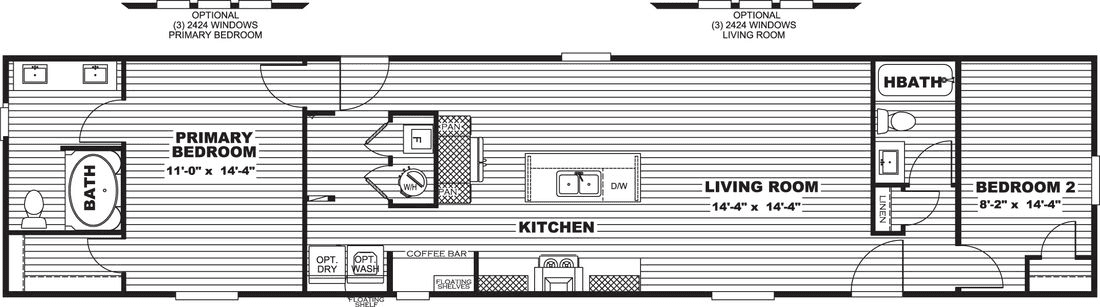 Tide floor plan home features