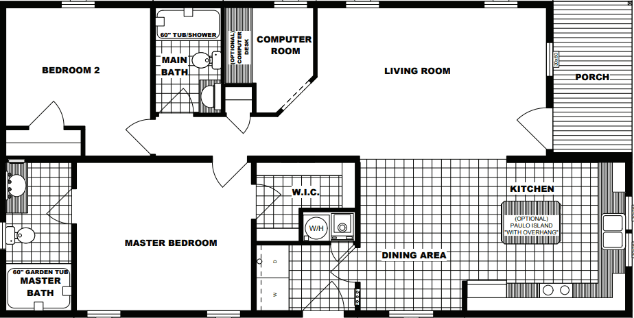 G-215 floor plan home features
