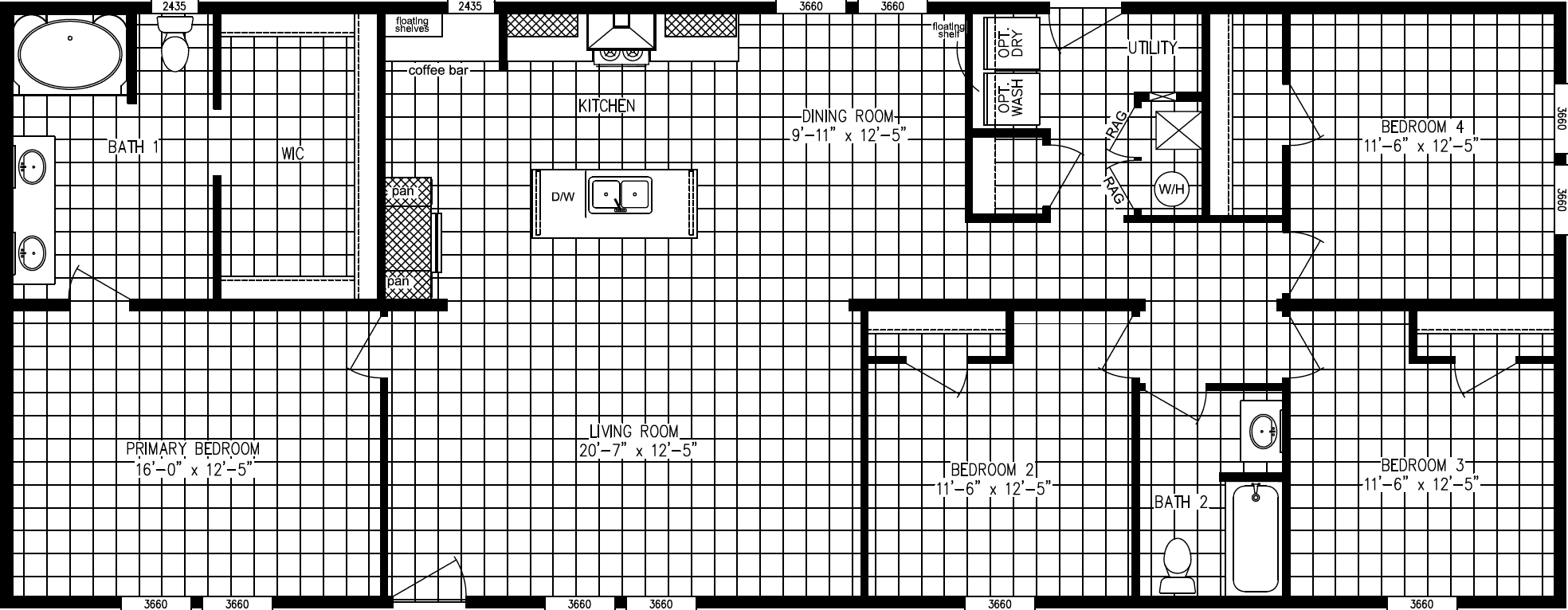 Crockett floor plan home features