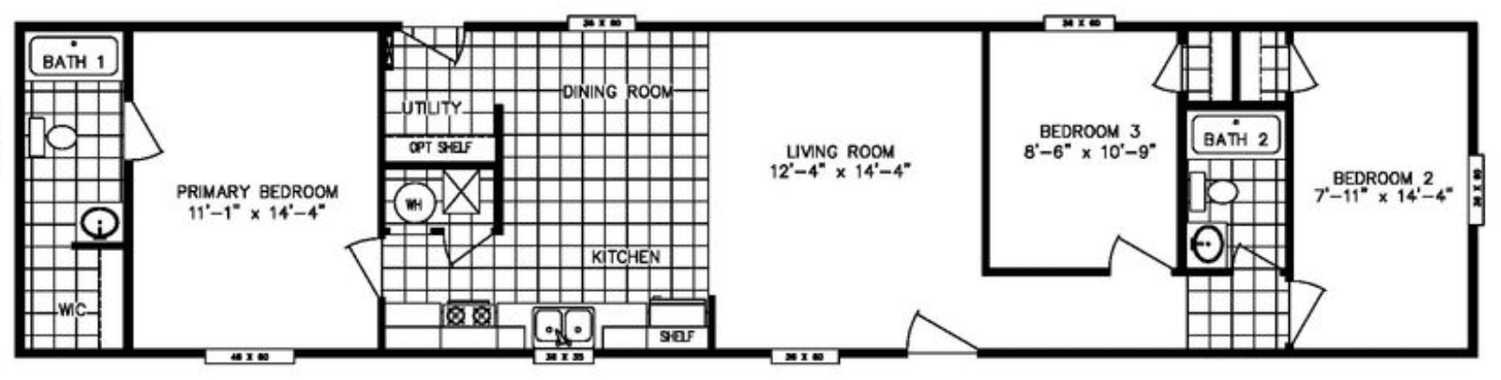 Sapphire floor plan home features
