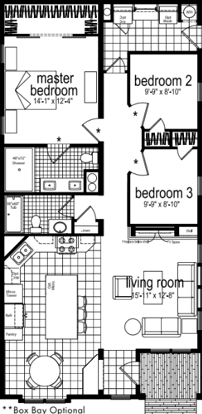 Spectra cs7300 floor plan home features