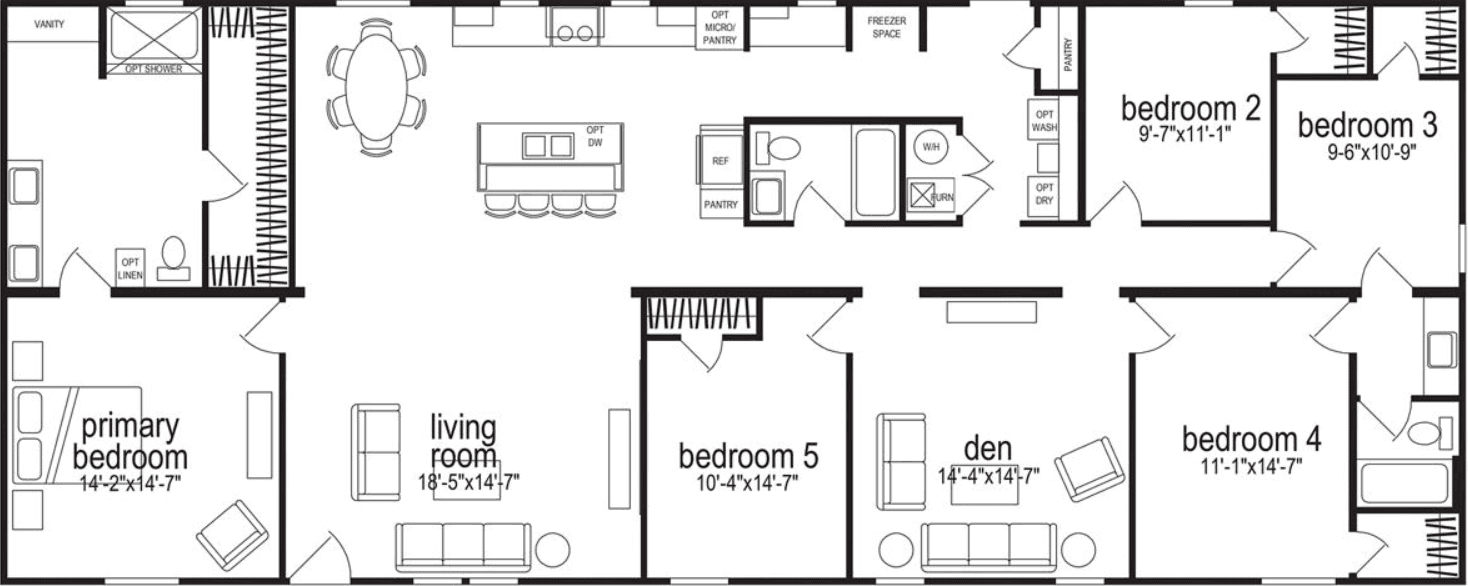 Bravery 2027 (5 bed) floor plan home features