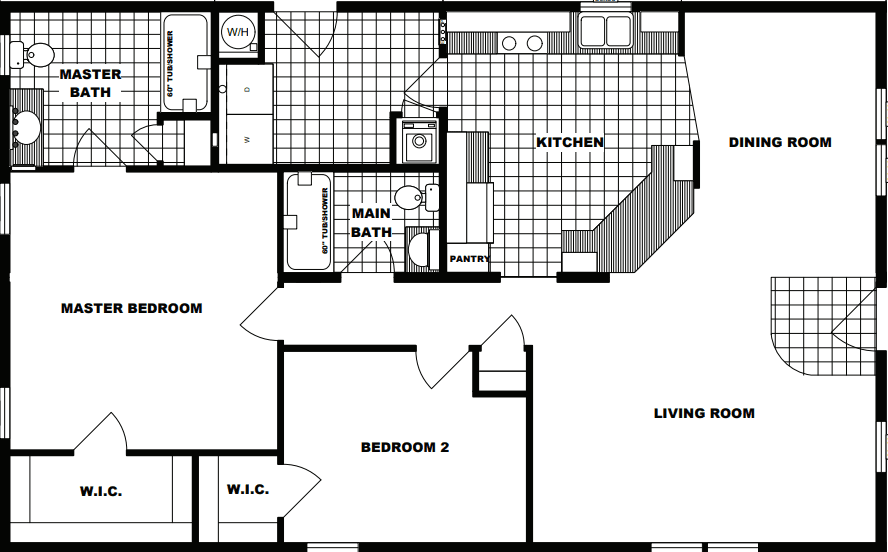 G-1740 floor plan home features